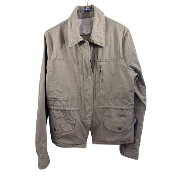 Gap Women's Large Taupe Utility Jacket - Picture 1 of 9